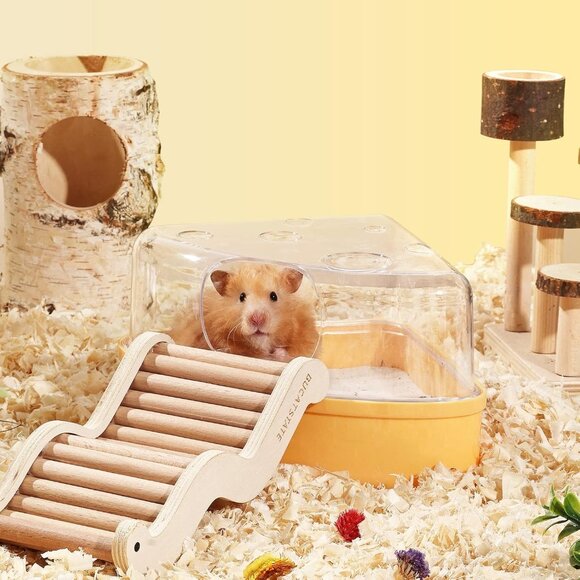 Hamster Sand Bath Box - Litter Box Shower Room & Digging Container Guinea mouse - Picture 5 of 6